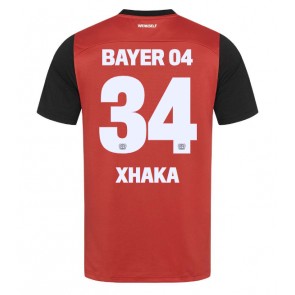 Billiga Bayer Leverkusen Granit Xhaka #34 Hemmatröja 2024-25 Kortärmad